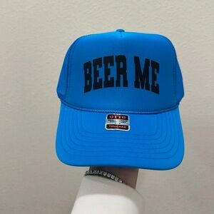 OTTO Bright Blue Cap with Bold Print